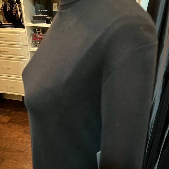 Evie Bell sleeve black knit dress by Swank. SzM - Picture 3 of 8